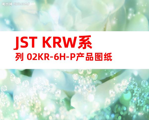 JST KRW系列 02KR-6H-P产品图纸